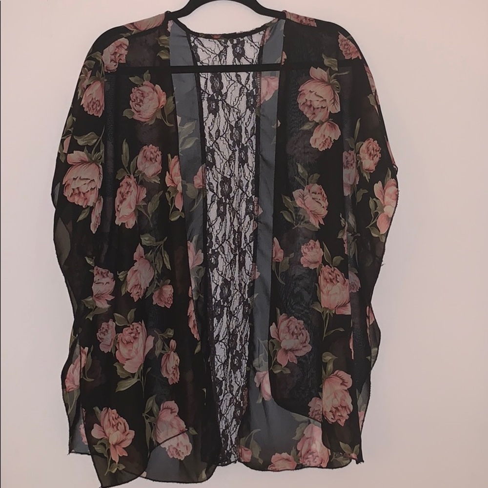 Floral Cape Cover Top